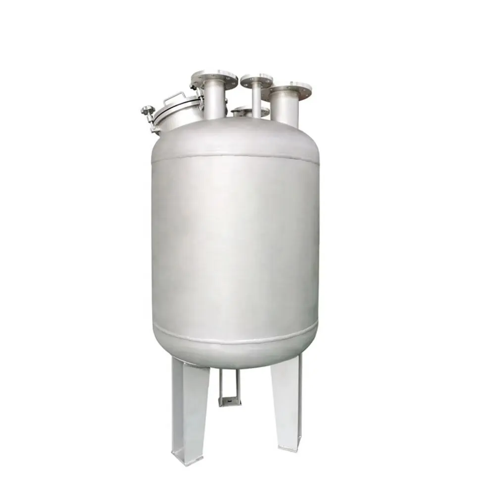 Recipiente de recolección de productos químicos de alcohol de etanol de acero inoxidable Tanque de almacenamiento horizontal de retención de acetona de hexano de metanol