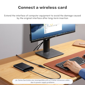 UGREEN USB扩展器，USB 3.0公母延长线镀金端口高速数据传输兼容网络摄像头 - Product Image 4