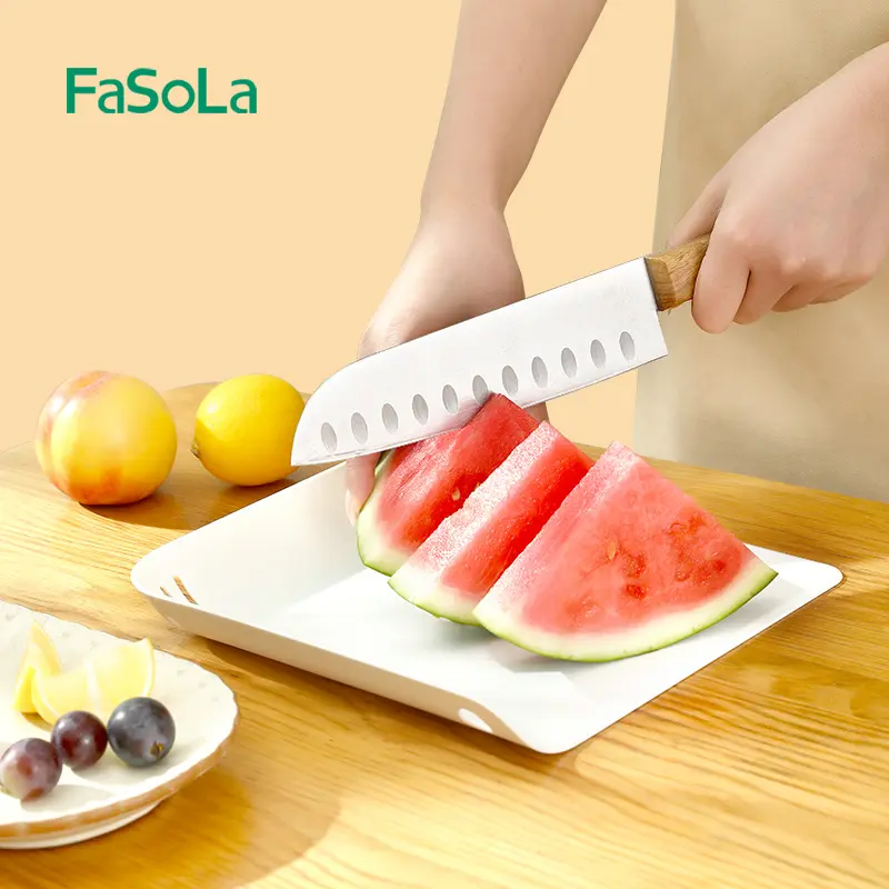 Fasola placa de cozinha portátil para cortar alimentos, para uso ao ar livre, tábuas de corte para frutas e vegetais, plástico pp