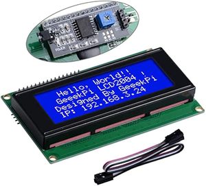 Aismartlink IIC I2C TWI modulo Display LCD seriale 2004 20x4 con adattatore di interfaccia I2C retroilluminazione blu - Product Image 1