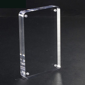 卸売りお土産ギフトデスクトップフォトディスプレイ6X4 <span class=keywords><strong>5X5</strong></span>スクエア透明両面磁気アクリル写真フレーム