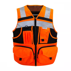 3m反光条纹安全反光背心Hi vis测量员安全专利设计反光背心口袋 - Product Image 3