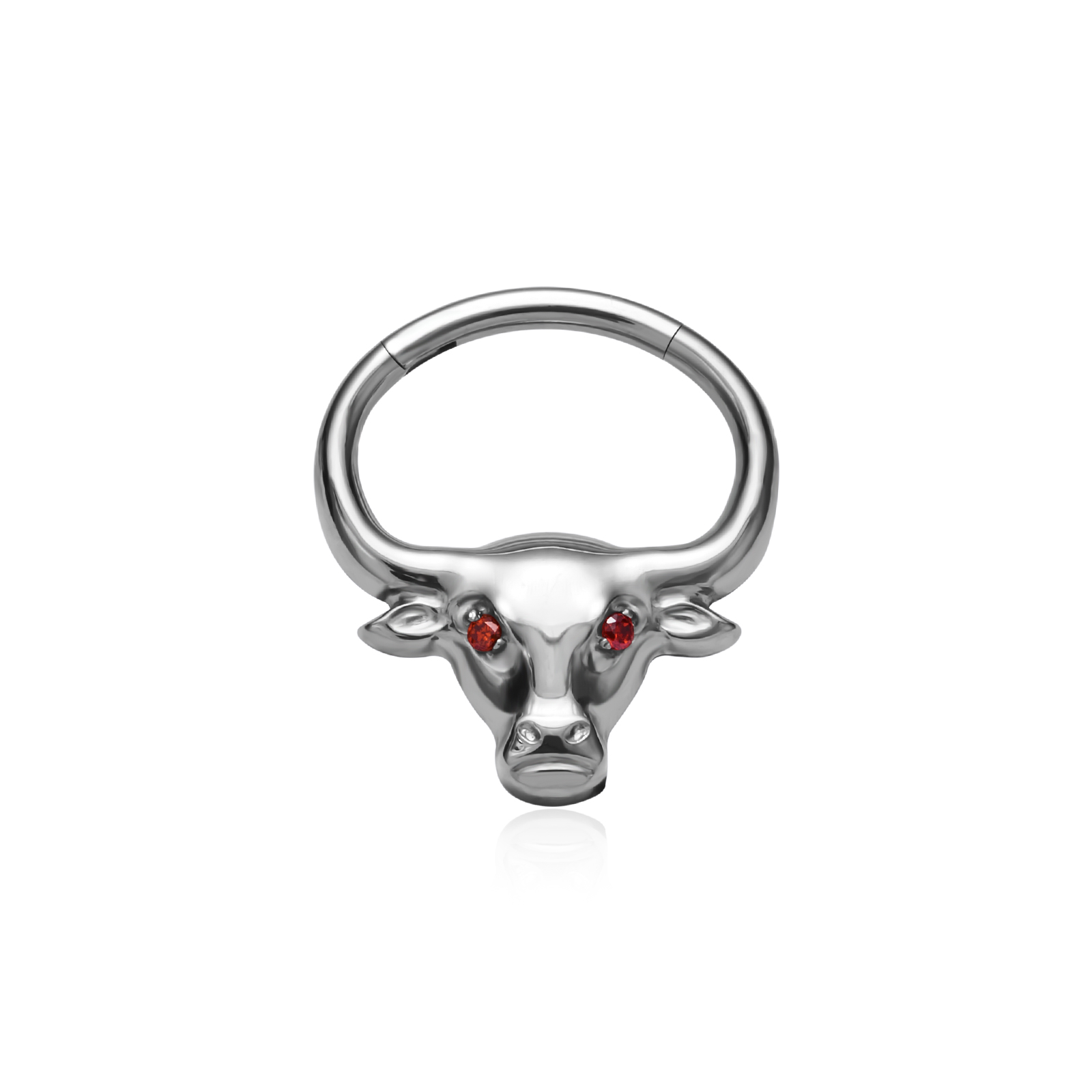 PVD Plata Rojo CZ
