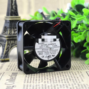Neu und original 1pc 2410ml-05w-b70 Lüfter 6cm 24v 0,25a 2-Draht Doppel kugel Neuer Lüfter Lager im Lager Plc Programmierung C. - Product Image 4