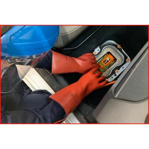 KS TOOLS電気技師の保護手袋、機械的保護、サイズ11、クラス3、赤 - Product Image 2