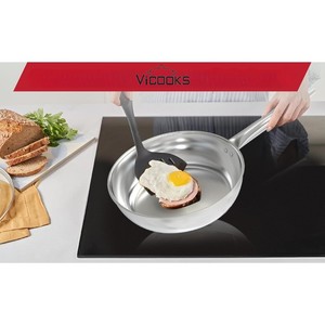 1810 स्टेनलेस स्टील गहरी फ्राइंग पैन को पर्यावरण के अनुकूल फ्लैट फ्राइंग पैन ठंडा हैंडल रखें - Product Image 4