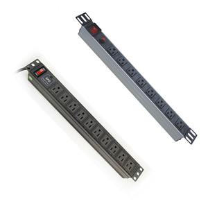 1U 19 "çok amaçlı soket 8port PDU raf montajı sunucu rafı veri merkezi için güç şeridi güç dağıtım ünitesi - Product Image 6