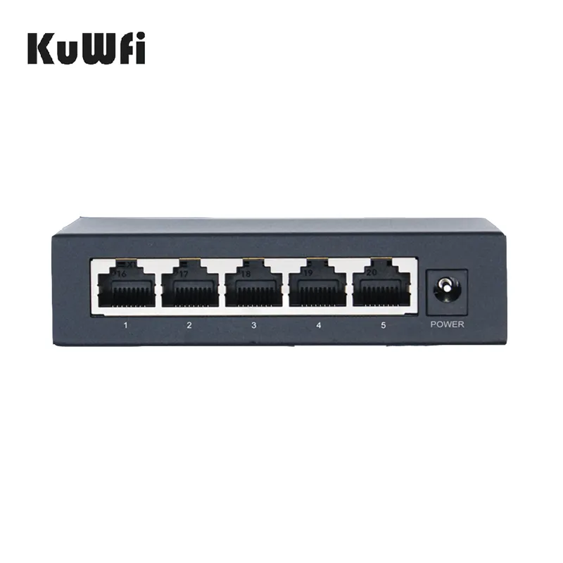 5 ports gigabit KuWFi géré 10G commutateur rapide de bureau en duplex intégral commutateur réseau 1000mbps pour la maison