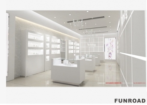 Luxury Stainless Steel Display Stand for Jewelry Store Interior showcase Furniture Glass Counter Decoration