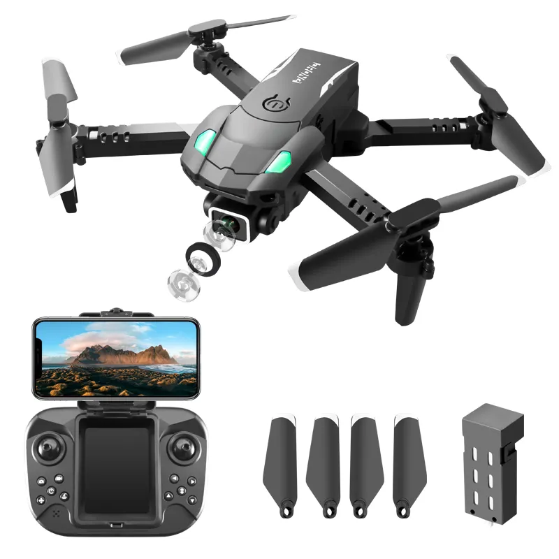 Helicoptere telecommande Avec máy ảnh bay không người lái radiocommande S128 một đôi 4k Mini Camera HD trở ngại trois cotes