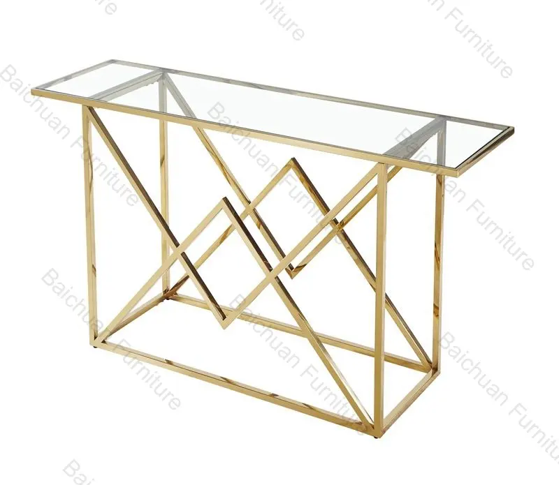 2023 livraison rapide table console cinq étoiles table console table console or rose