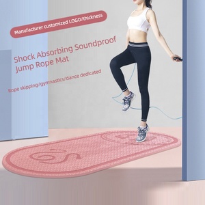 Portable TPE Jump Rope <strong>Mat</strong> Outdoor Skipping Rope <strong>Mat</strong> Waterproof <strong>Mat</strong> OEM Customized Logo Packing Opp - Product Image 2