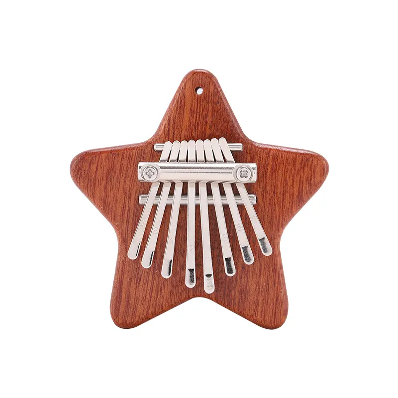 8 Key Mini Kalimba Ngón Tay Cái Đàn Piano Bằng Gỗ/Acrylic Nhỏ Mặc Nhạc Cụ Mặt Dây Chuyền