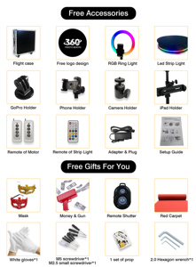 กล้องหมุนได้360องศา360หมุนอัตโนมัติบูธถ่ายรูป360องศา - Product Image 2