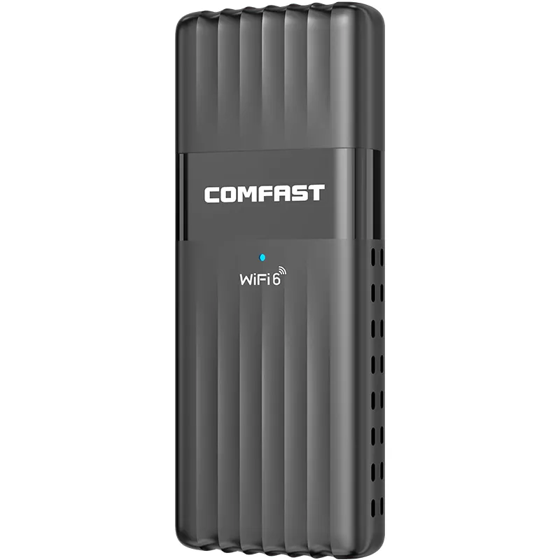 Adaptador USB Comfast AX5400 Tri-Band WiFi6E exportado para segurança de rede mundial 5374Mbps adaptador USB3.0 sem fio