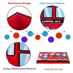 RTS Large Capacity Foldable Cloth Book Cartoon Design Children Organizer Block <strong>Toy</strong> Car Storage <strong>Box</strong> for Bedroom - Product Image 2