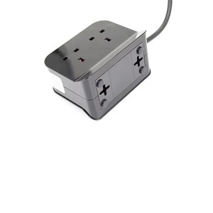 Venta al por mayor de fábrica, instalación de escritorio desmontable de escritorio, toma de corriente múltiple del Reino Unido con toma de expansión de alimentación USB - Product Image 6