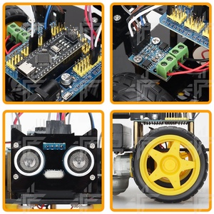 Eparthub Bauen Sie Ihr eigenes Smart Car mit Ultraschallsensor-Kit zur Erforschung von Robotik und Programmierung in Bildungs projekten