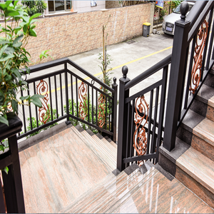 Moderne Balustrade und Handlauf im Freien mit einfach zu installieren dem Metall geländer Treppen geländer für die Villa - Product Image 6