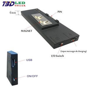 USB Scrolling LED Name Abzeichen Nachricht leuchten LED Zeichen Pin adressierbare Namens anzeige LED Abzeichen LED Tag PC Software Bearbeitbar - Product Image 5