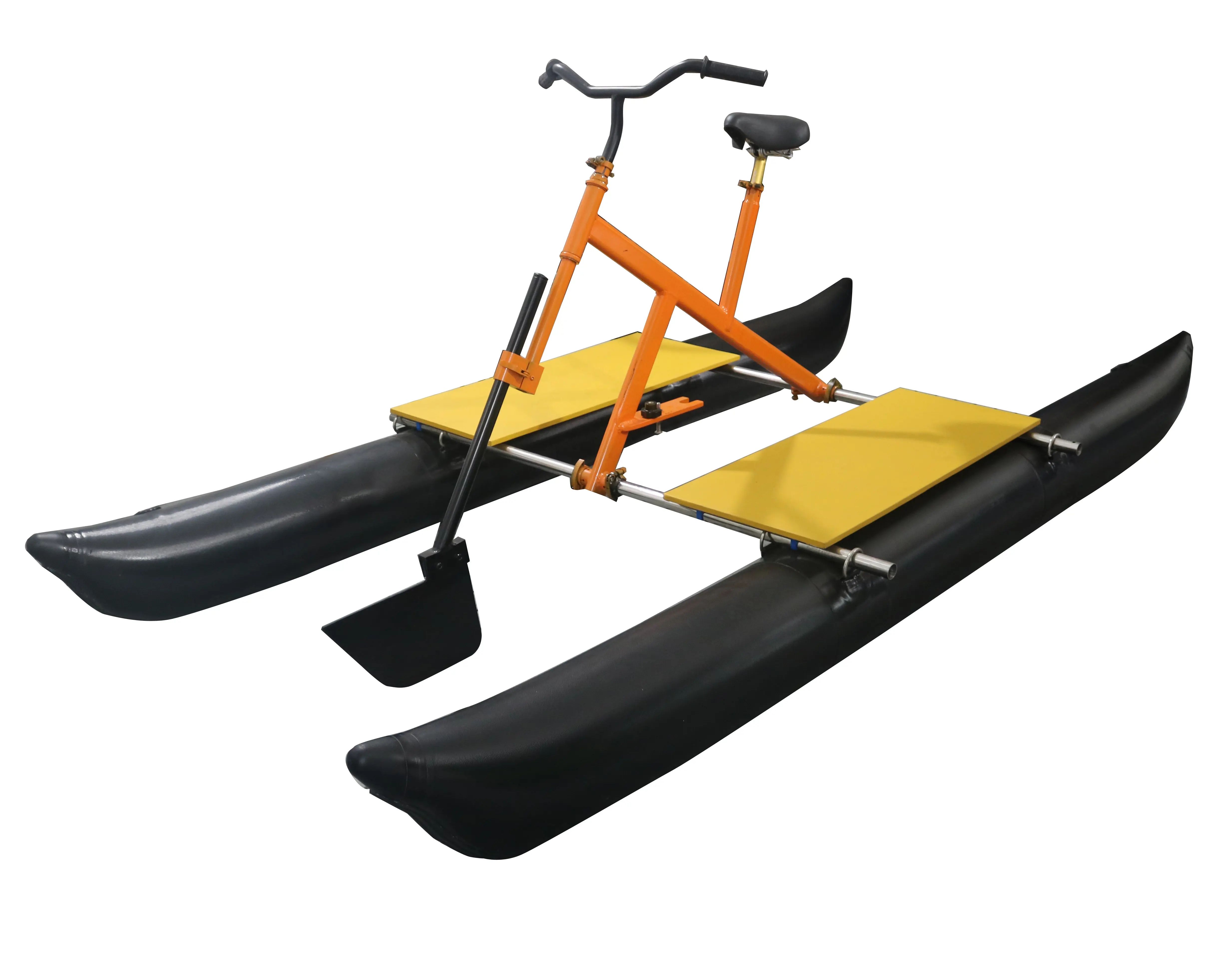 Gran oferta, bicicleta de agua inflable ligera, bicicleta con pedal, marco de aluminio, flotador inflable para deportes de recreación acuática