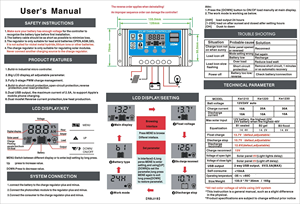 PWM Solar Panel Manager, Home Controller, mit Stroma us gängen von 10A/20A/30A, für 12V 24V - Product Image 4