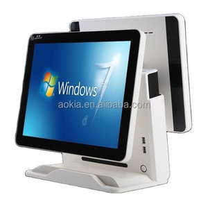 AK-915TD Double Touch Screen POS System Restaurant POS with <strong>Management</strong> <strong>Software</strong> in Multi-language - Product Image 1