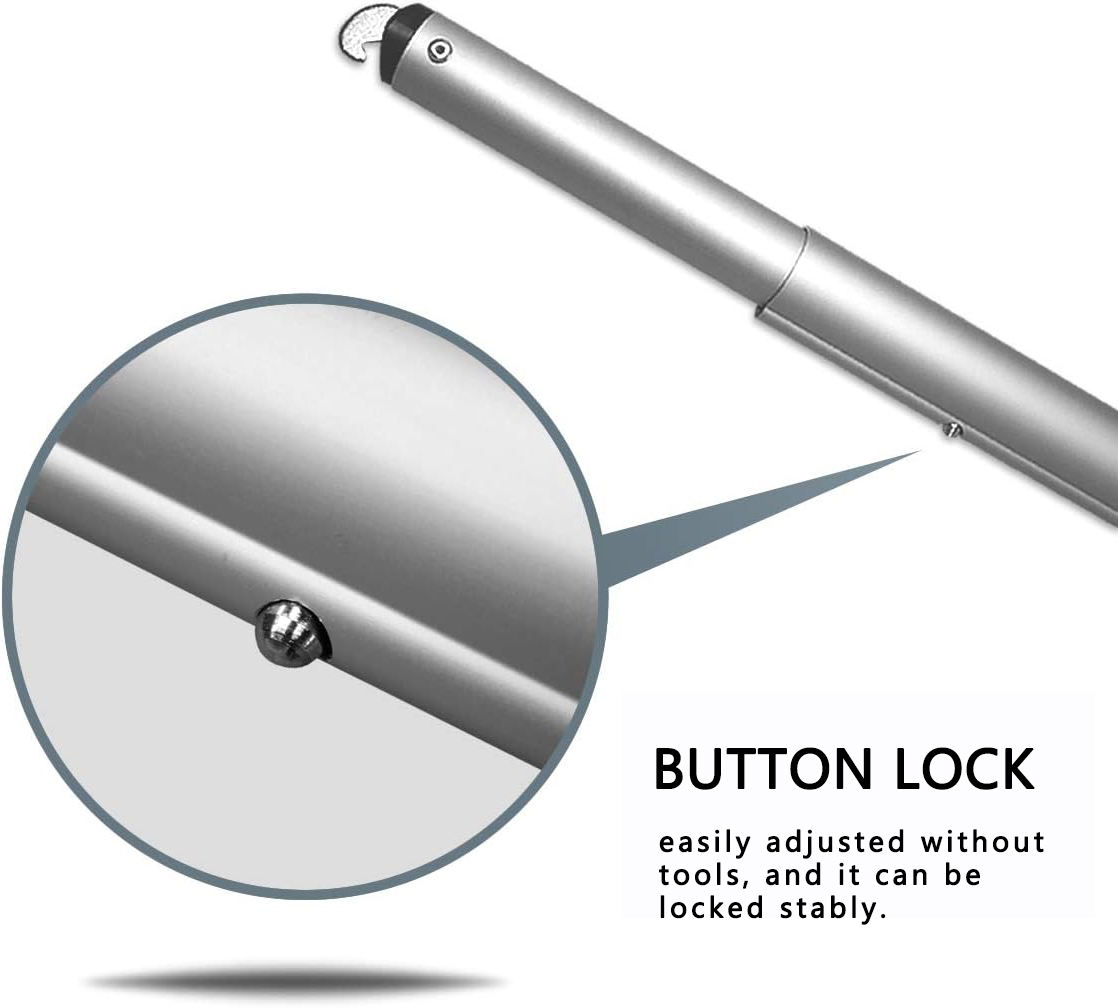 Argent 7-12ft barre transversale