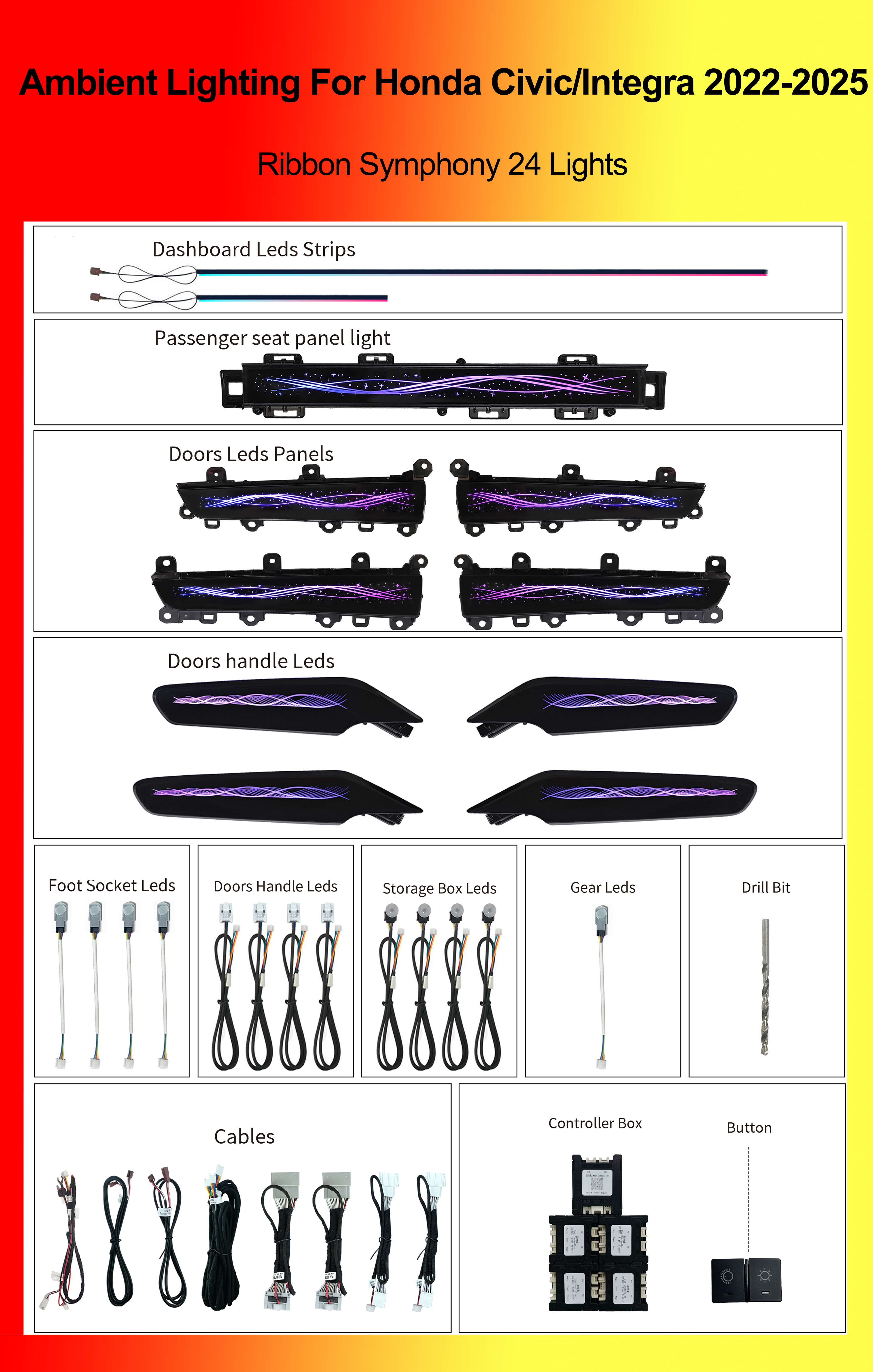 Ribbon Symphony 24 Lights