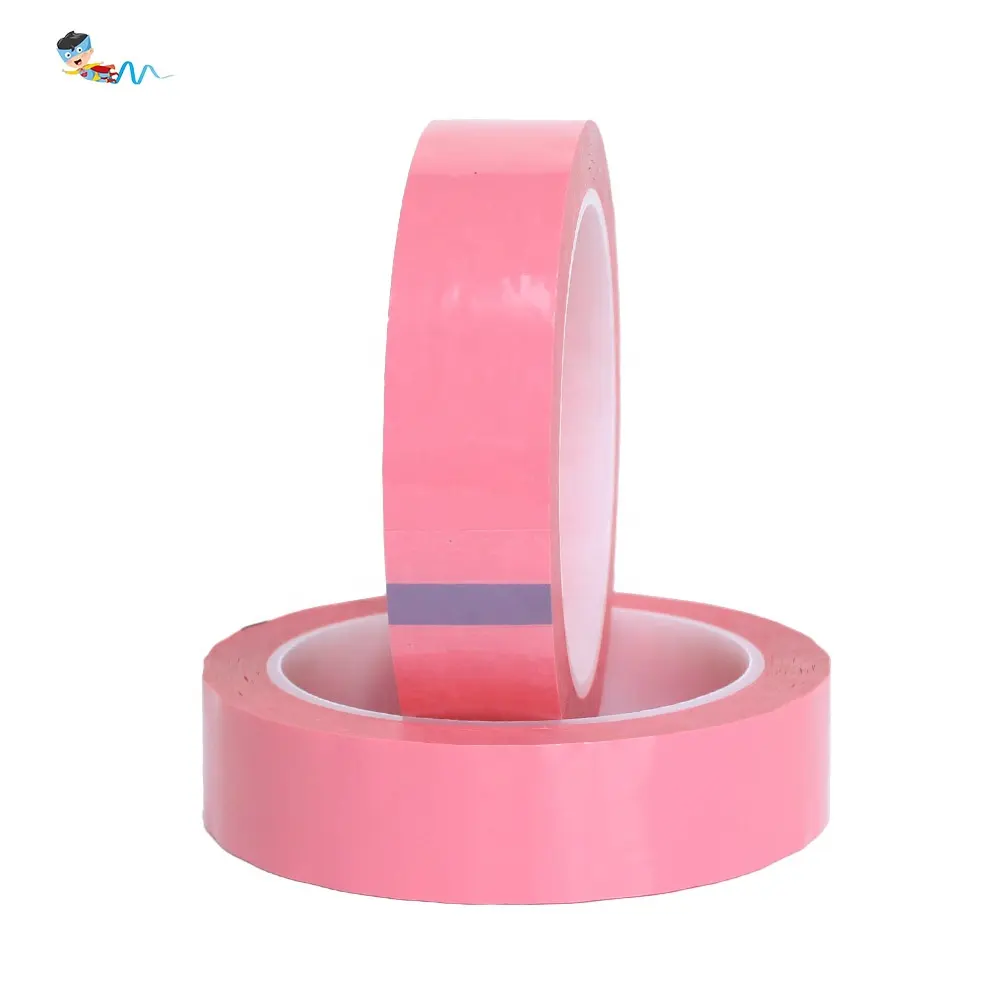 Roze Kleur Mara Pet Film Met Acryl Lijm Zelfklevende 5S Krijtstreep Transformator Isolatie Mylar Polyester Elektrische Tape