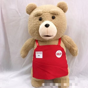 A086 46cm <span class=keywords><strong>TED</strong></span> peluş film oyuncak ayı 2 peluş oyuncak bebekler önlük stilleri yumuşak dolması hayvanlar için peluş oyuncaklar hayvan bebekler çocuklar