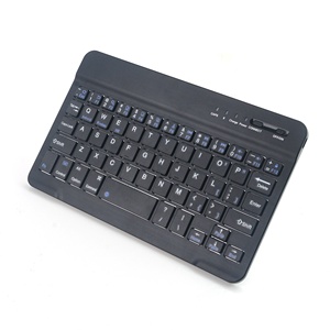 Teclado inalámbrico BT de 7 pulgadas, teclado de tres sistemas para teléfono móvil, tableta, con cable de carga USB - Product Image 1