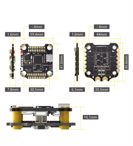 F405 V3 uçuş kontrolörü 50A ESC yığını modülü tip-c USB FPV uzaktan kumanda Drones Lipo Motor aksesuar - Product Image 2