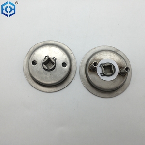 Silver Round Privacy Sliding Pocket Door <strong>Lock</strong> <strong>with</strong> Color <strong>Coded</strong> Indicator Function - Product Image 3