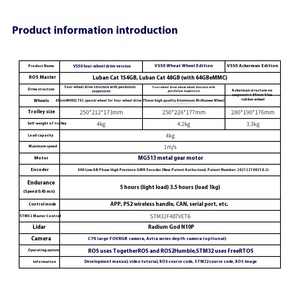 ROS Robot Luban Cat 4 1S scheda di sviluppo compatibile Raspberry Pi Design industriale telaio programmazione auto formazione produttore - Product Image 2
