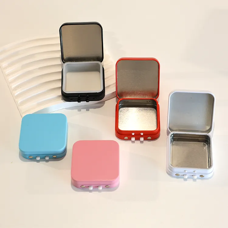 Revestimento UV personalizado e logotipo personalizado Mold Design Tinplate Box com bloqueio plástico resistente a crianças para armazenamento de papel flor rolo