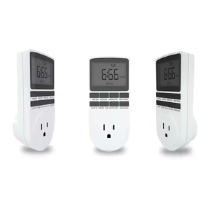 Timer presa Timer interruttore programmabile Timer con Display LCD programmi per interni Plug Timer per elettrodomestici