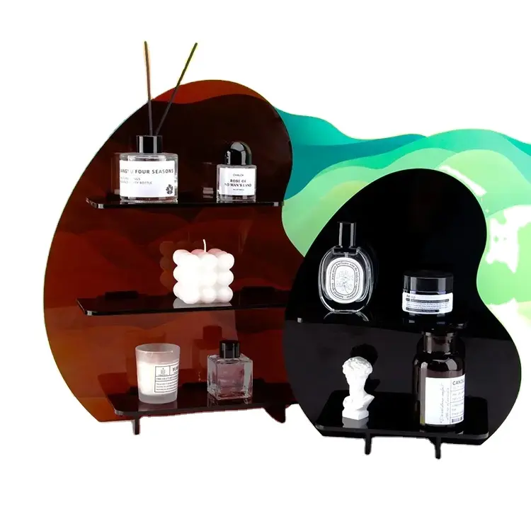 Acryl Parfüm Aufbewahrung regal Lucite Kosmetik Aroma therapie Kerze Display Stand Hohe Qualität