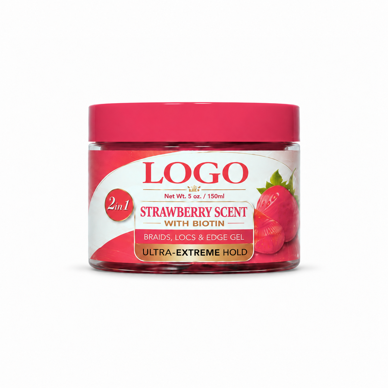 5oz/150ml - Rose rouge
