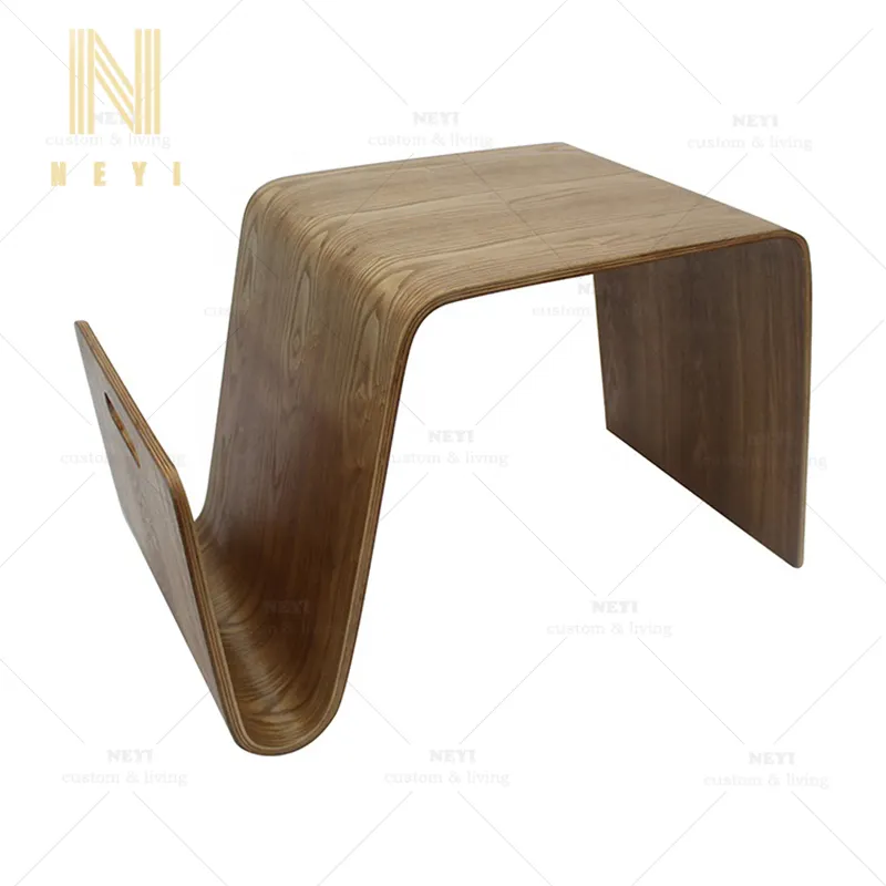 CT634 Custom Design Luxury Bend Wood Coffee Table For Living Room Center