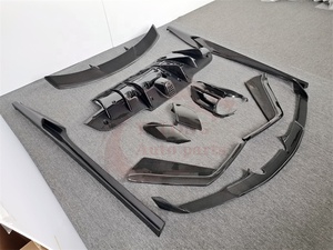 Carbon Bodykit für Ferrari 488 GTB Upgrade im N-Stil Frontstoßstangenlippe Heckdiffusor Seitenschweller Spoilerflügel Seitenschlitz - Product Image 3