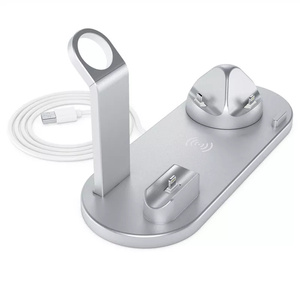 6合1快速无线充电，带4个端口，适用于苹果安卓ipwatch ipod 10w无线充电器 - Product Image 1