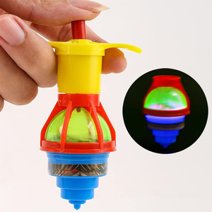 Professional Manufacturer Child Cheap Classic Toy <strong>Wind</strong> <strong>up</strong> <strong>Led</strong> Gyroscope Light <strong>up</strong> Rotating Gyro Flashing Spinning Top - Product Image 3