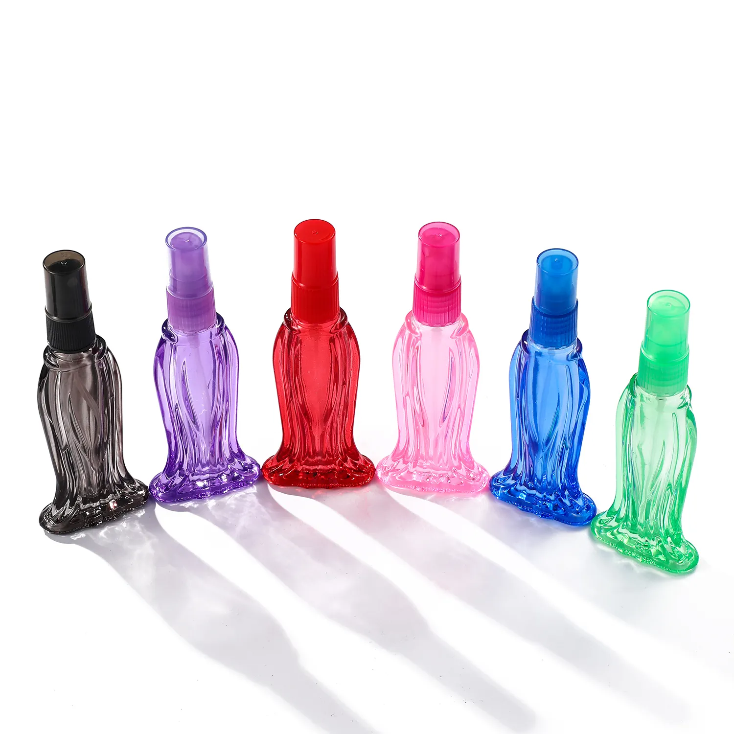 Botella vacía de cristal con tapa de plástico para perfume, color en aerosol, 16ML