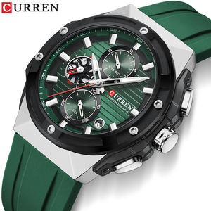 CURREN 8462 การออกแบบล่าสุดผู้ชายนาฬิกาควอตซ์สายซิลิโคนมัลติฟังก์ชั่รหัสคลาสสิกส่องสว่างกันน้ํานาฬิกาผู้ชาย - Product Image 2
