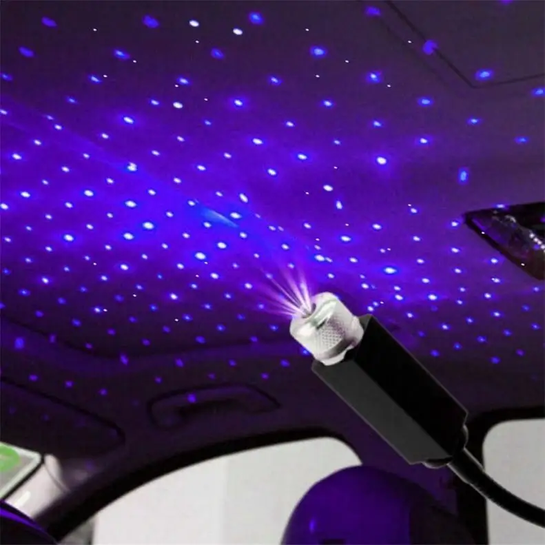 Luz Led Usb para coche y decoración del hogar, proyector ajustable de ambiente nocturno, venta al por mayor