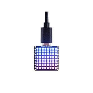 ESP32-S3-Matrix Entwicklungs board, Onboard 8x8 RGB LED Matrix und QMI8658 6-Achsen-Sensor, Unterstützt Wi-Fi und Blueth LE