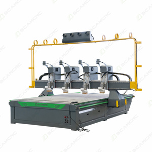 Artcam เครื่อง CNC เราเตอร์เครื่อง CNC สำหรับงานไม้1325โต๊ะเครื่องกัด CNC ตั้งโต๊ะแบบสุญญากาศ4แกน3D เครื่องเจาะไม้ - Product Image 4