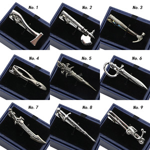 Chrome không gỉ tie clip kéo rìu xe cú thanh kiếm búa hình dạng kim loại tie clip cho nam giới Cà Vạt Clip Pin cho Mens Quà Tặng - Product Image 2