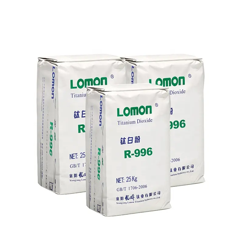 Buona bianchezza Lomon marca tio2 biossido di titanio rutilo grado lomon r996 per la pittura/rivestimento/strada marcatura